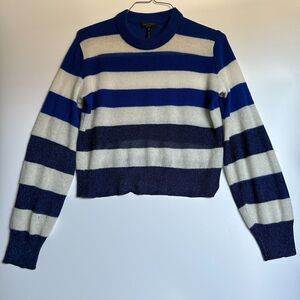 rag & bone Blue and White Striped Sweater